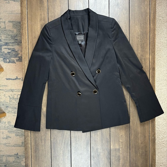 AYR “The Coat” Blazer Size: 0, Double-breasted, waist-length Shawl collar Black - Picture 4 of 9